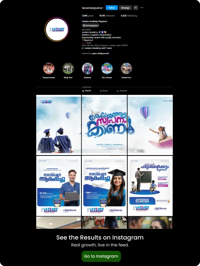 Before and after brand makeover by Rayans Creative – Digital agency in Kannur Kerala