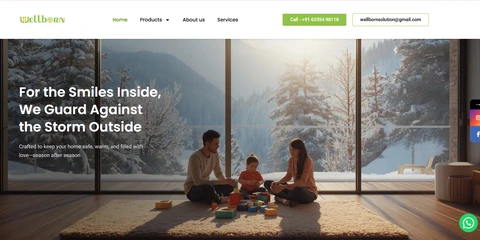 Wellborn Solution responsive corporate website designed and developed by Rayans Creative with a modern business layout, responsive design, and professional user interface.