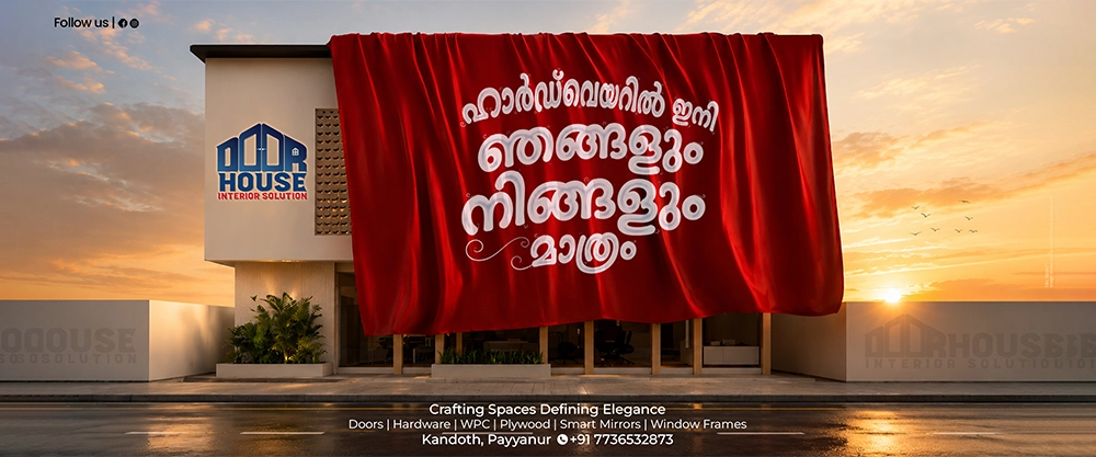 Door House Interior Solution promotional poster designed by Rayans Creative