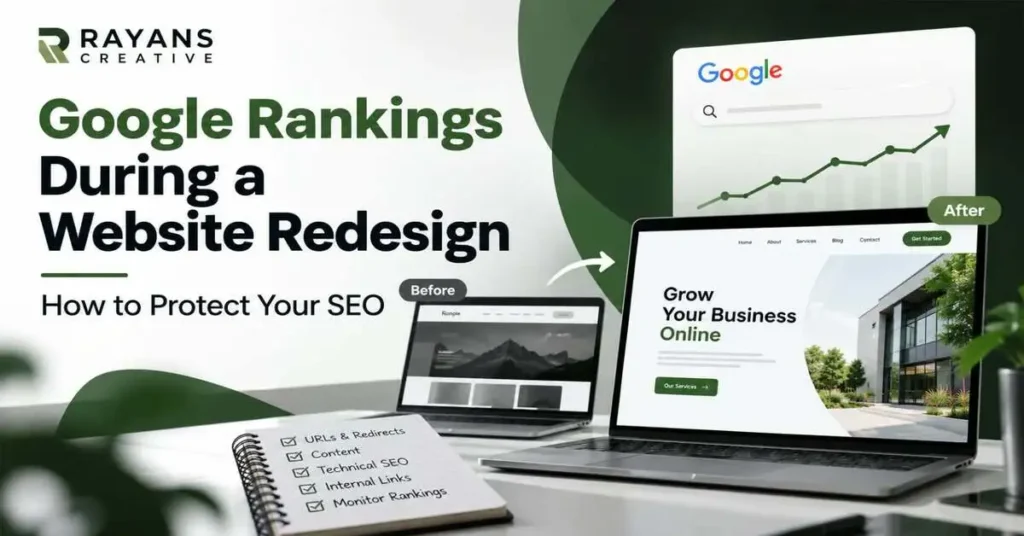 google ranking during a website redesign with SEO optimization checklist